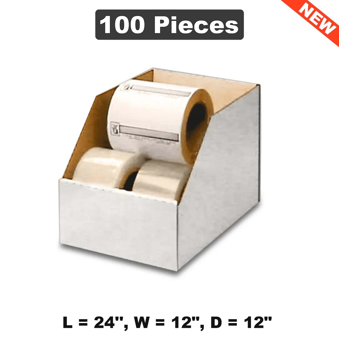 Large Shipping & Packing Boxes - 24" x 12" x 12" for Durable and Versatile Packaging